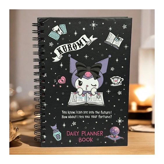 Sanrio Kuromi Spiralli Daily Planner Stickerli Konuşan Ajanda