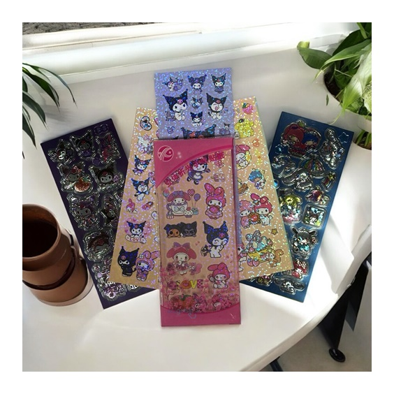 Sanrio Kuromi Ve Arkadaşları Sticker Seti 6 Lı
