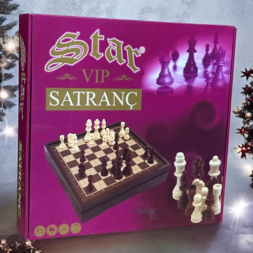 Satranç Seti Vip Sedef Büyük Boy