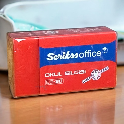 Scrikss Es-30 Kırmızı Okul Silgisi