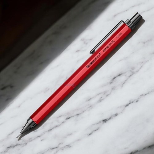 Scrikss Octagon-x Mekanik Kurşun Kalem 0.5 Mm Kırmızı