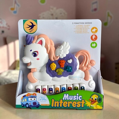 Seher Pilli Müzikli Pony Piyano 3 Fonksiyonlu