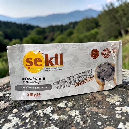 Şekil Kil Seramik Hamuru Beyaz 250gr