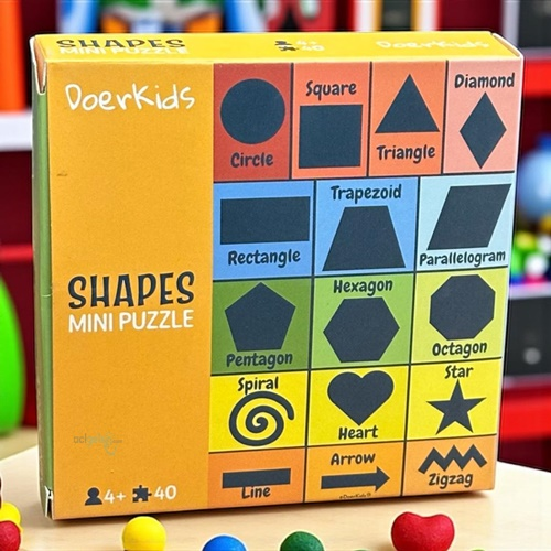 Şekiller Mini Puzzle 40 Parça 4+ Yaş