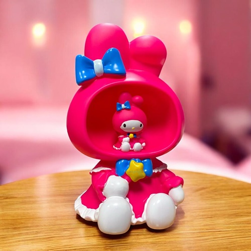 Sense My Melody Plastik Kumbara Pilli Gece Lambası