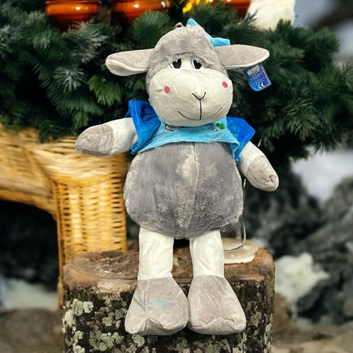 Sevimli Elbiseli Kuzu Peluş Oyuncak 55 Cm