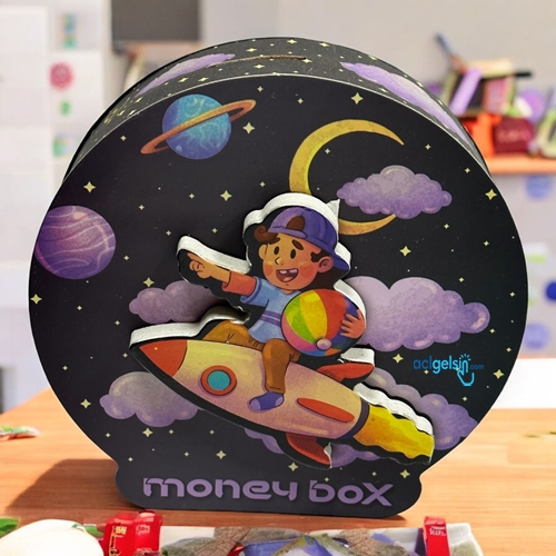 Sevimli Kumbara Money Box Astronot