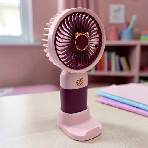 Sevimli Taşınabilir Usb Şarjlı Mini El Vantilatörü