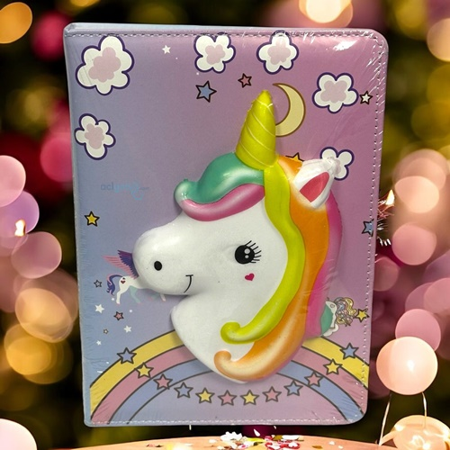 Sevimli Unicorn Sukushi Kapak Not Defteri