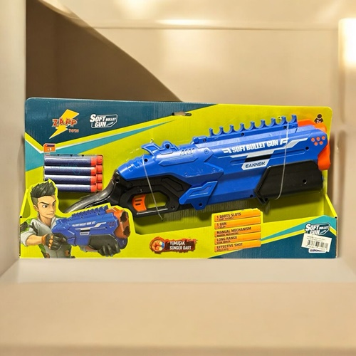 Soft Bullet Gun Sünger Mermi Atan Silah 8 Mermili