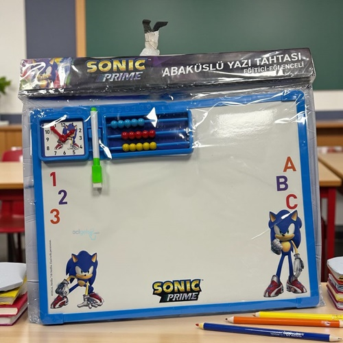 Sonic Abaküslü Eğitici Yazı Tahtası