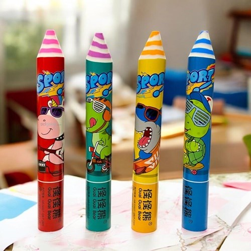Sport Animals Baskılı Jumbo Kalem Silgi Tekli