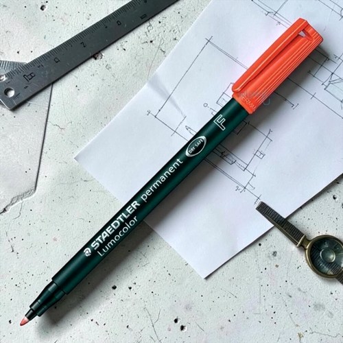 Staedtler Lumocolor Asetat Kalem Permanent F Kırmızı