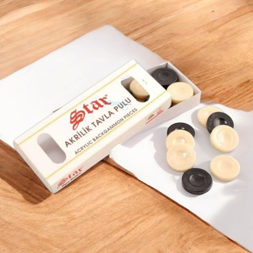 Star Akrilik Tavla Pulu Büyük Boy