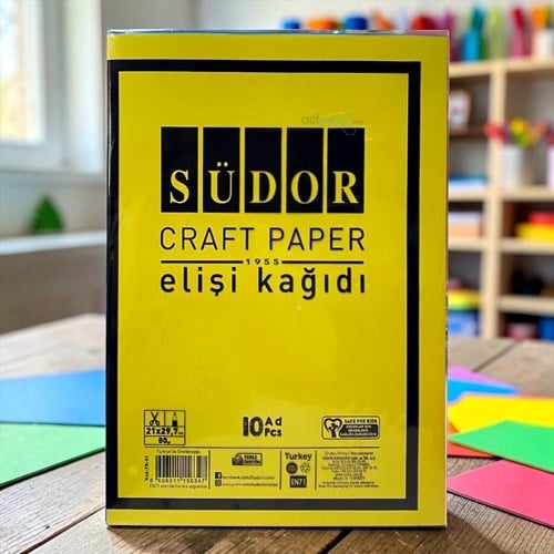 Südor 10 Renk Karışık Elişi Kağıdı A4