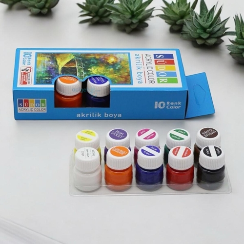 Südor Akrilik Boya 10 Renk 15 Ml
