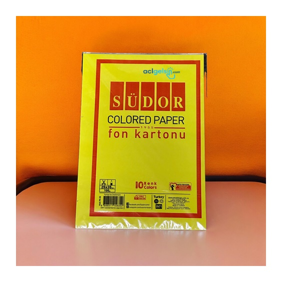 Südor Fon Kartonu 10 Renk 24x34 100 Gr