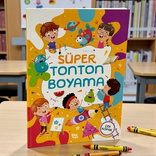 Süper Tonton Boyama Kitabı Çek Kopar