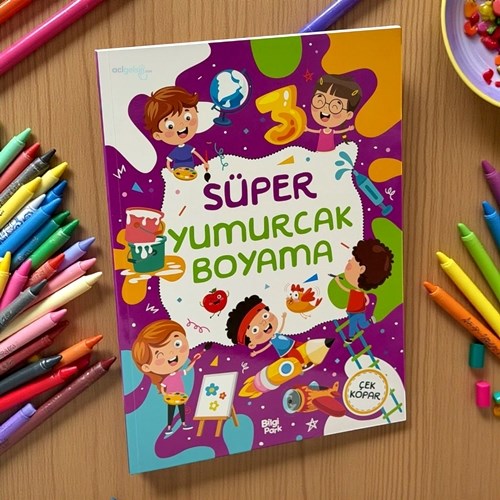 Süper Yumurcak Boyama Kitabı Çek Kopar