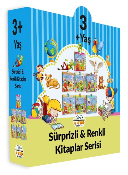 Sürprizli Renkli Kitaplar - 7 Kitap Set (3+yaş)