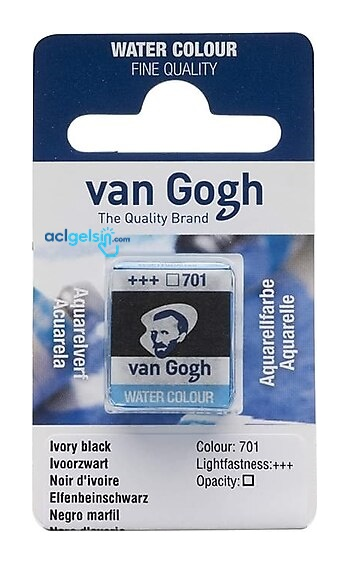 Talens Van Gogh 1/2 Tablet Sulu Boya 701 Ivory Black