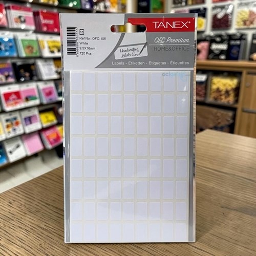 Tanex Ofis Etiketi Beyaz 9,5x16mm 720 Parça 10 Yaprak