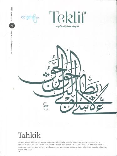Teklif 2 Aylık Düşünce Dergisi 2025/23