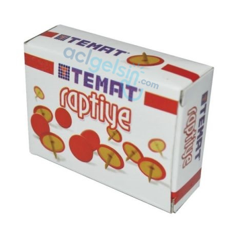 Temat Renkli Raptiye 300-k Kırmızı