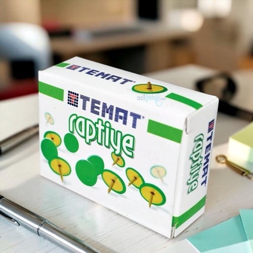 Temat Renkli Raptiye Yeşil