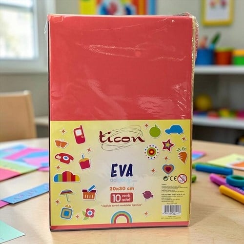 Ticon Eva 20x30 Cm 2mm 10 Karışık Renk