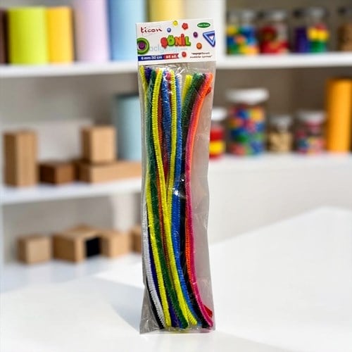 Ticon Şönil 30 Cm(6 Mm) 25 Li Paket Renkli