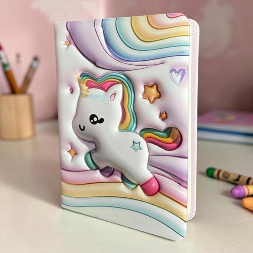Tokaç 12x17cm Unicorn Pofuduk Defter Çizgili