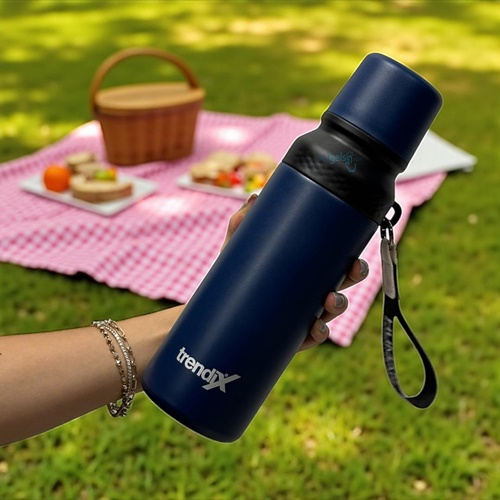 Trendıx Çelik Termos Matara 750 Ml Lacivert