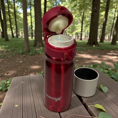 Trendix Paslanmaz Çelik İçli Termos 350ml Kırmızı