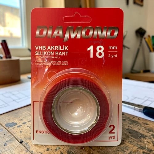Turna Silikon Bant Akrilik Çift Taraflı 18mmx2mt