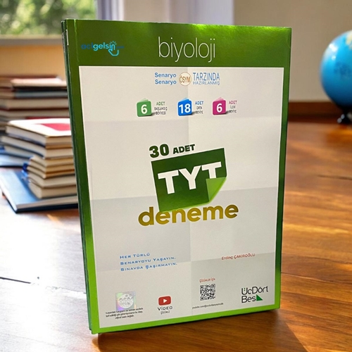 Tyt Biyoloji 30 Deneme Üçdörtbeş Yayınları