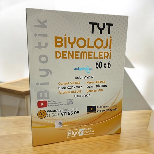 Tyt Biyoloji Biyotik 60 X 6 Denemeleri Biyotik Yayınları
