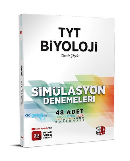 Tyt Biyoloji Simülasyon Denemeleri Video Çözümlü 3d Yayınları