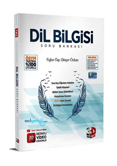 Tyt Dil Bilgisi Tamamı Video Çözümlü Soru Bankası 3d Yayınları