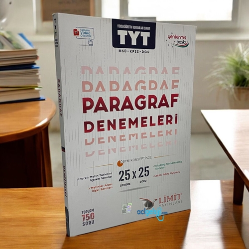 Tyt Paragraf 25 X 25 Denemeleri Limit Yayınları
