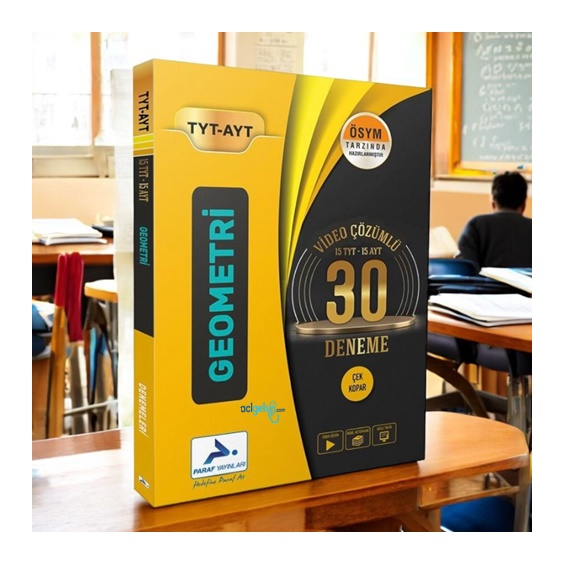 Tyt Ve Ayt Geometri Video Çözümlü 30 Deneme Paraf Yayınları