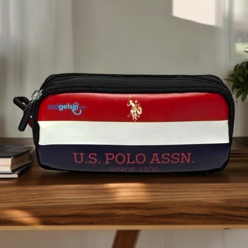 U.s. Polo Assn. Çift Gözlü Kalem Çantası