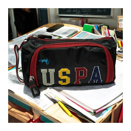U.s. Polo Assn. Çift Gözlü Kalem Çantası