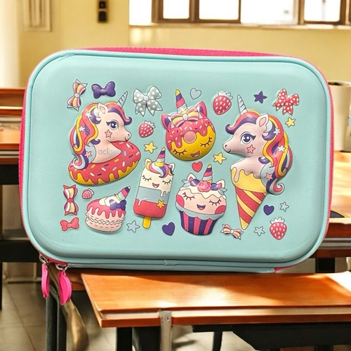 Unıck Color Büyük Boy Eva Unicorns Kalem Kutusu