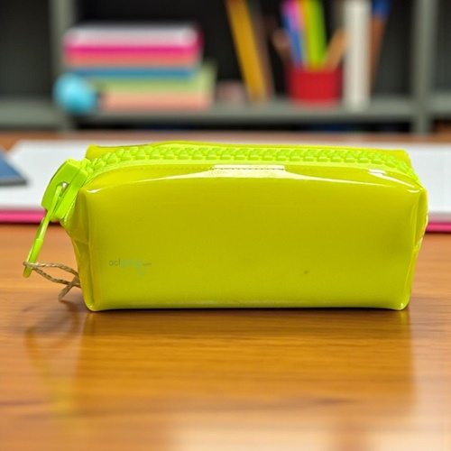 Unicus Big Zip Pastel Şeffaf Renkli Kalem Kutusu Sarı