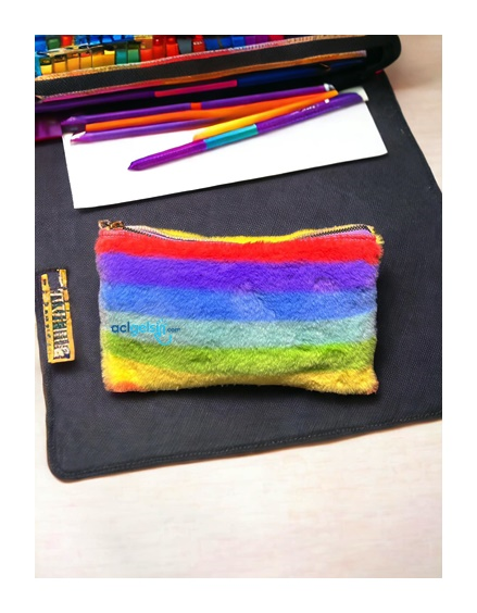Unicus Tavşan Tüyü Peluş Portföy Kalem Kutu
