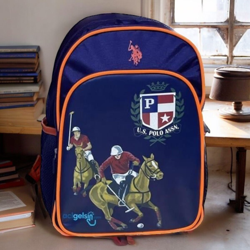 Us Polo Asnn Üç Gözlü Sırt Çantası Lacivert