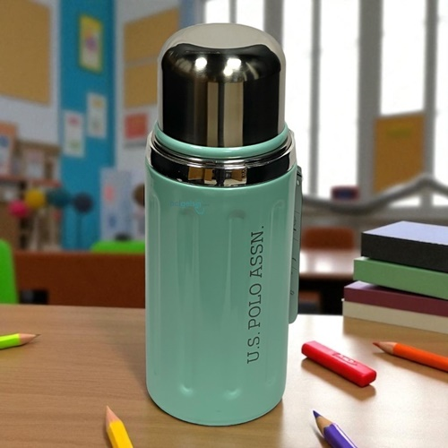 Us Polo Assn Çelik Matara 600 Ml Açık Yeşil
