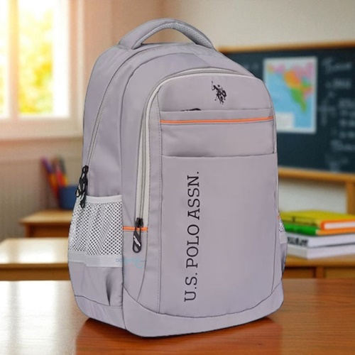 Us Polo Assn Dört Gözlü Sırt Çantası Gri