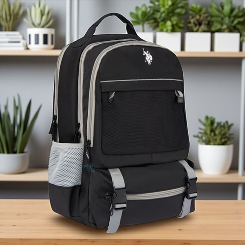 Us Polo Assn Dört Gözlü Sırt Çantası Siyah